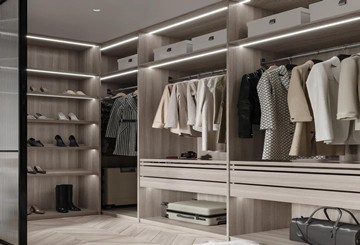 How to install a lighted wardrobe beautifully