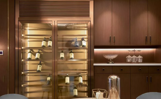 How to choose the wine cabinet lamp?  Is it better to install the wine cabinet with a lamp or a downlight?