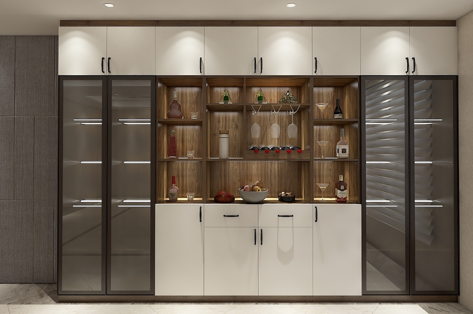 How to design wine cabinet decorative lights in general